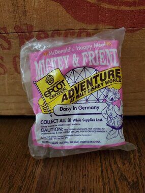 NEW Epcot Center Daisy Duck Germany Sealed 1993 McDonalds Happy Meal Figure